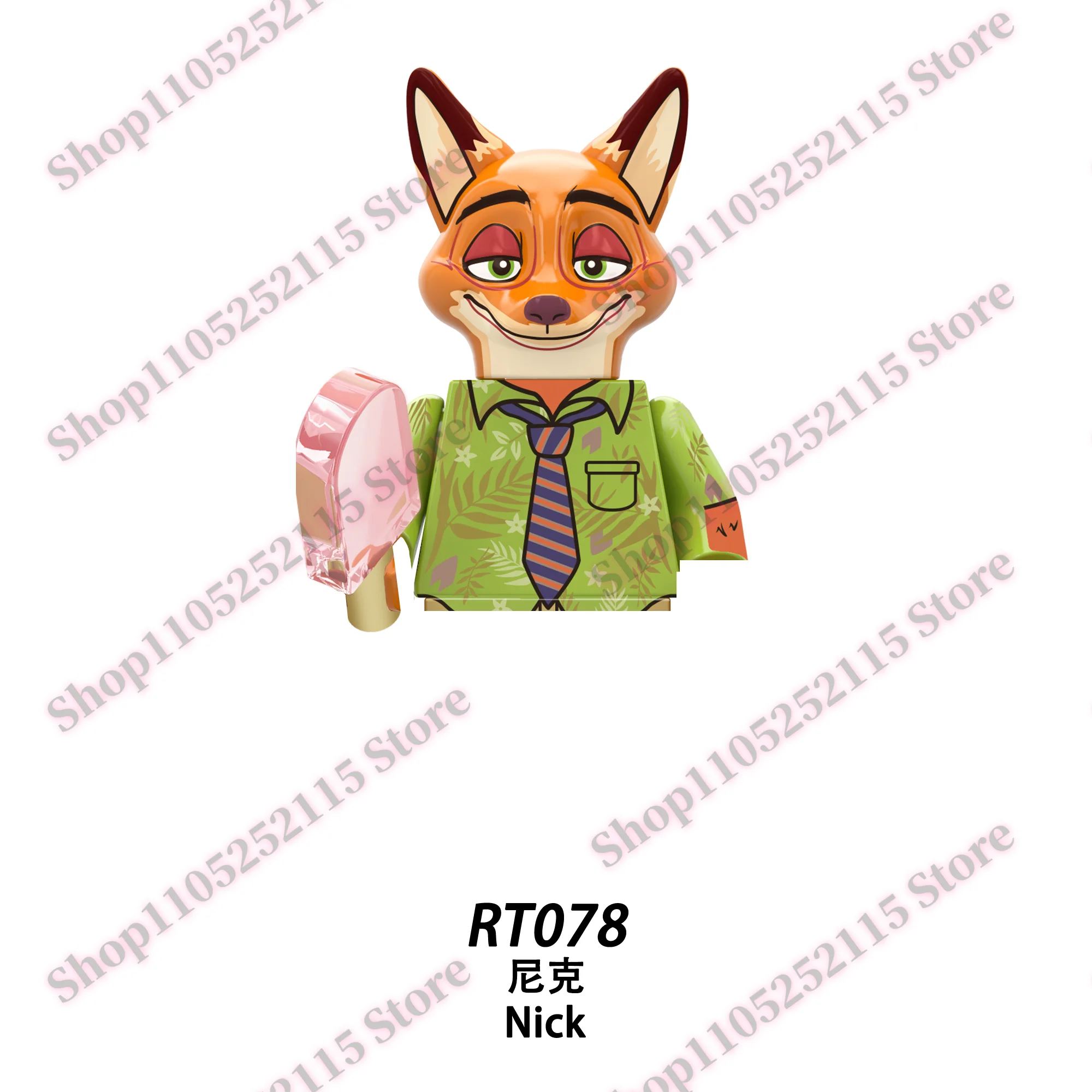디즈니 빌딩 블록 장난감 Zootopia Story Frozen Stitch Buzz Lightyear Kids 미니 브릭 세트 인형 장난감 수집품 선물 블록