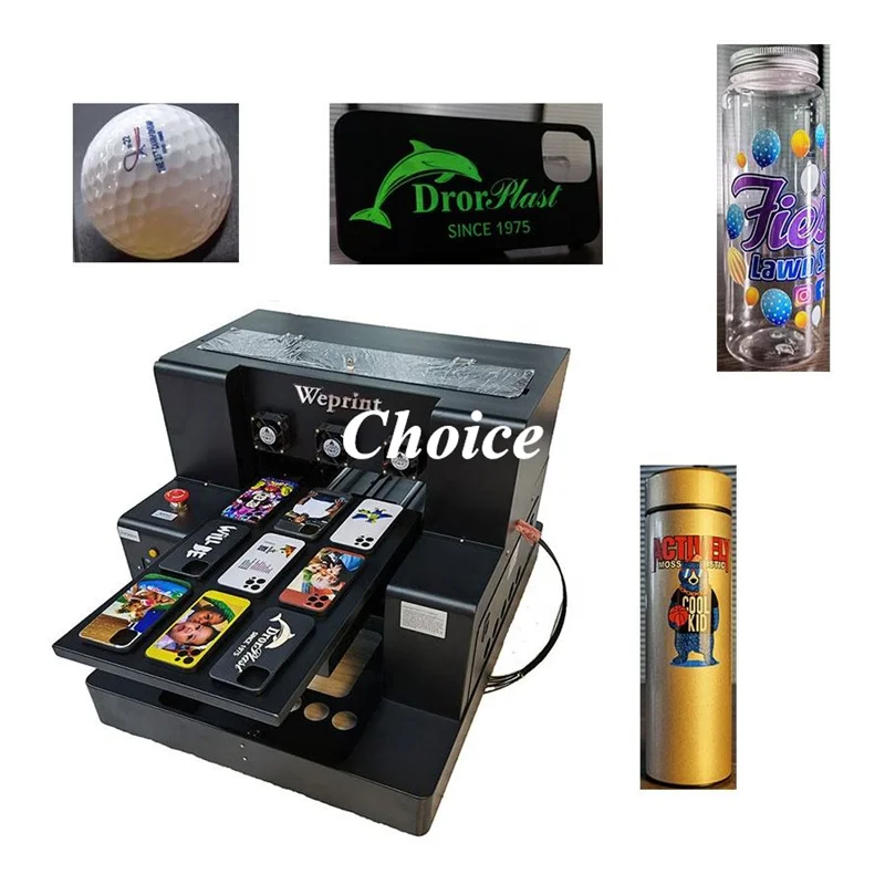 A3 Multi-functional UV DTF Printer Machine for Logo Bottle UV Sticker PET Film Ball Sublimation Printing Phone Case [fila] linear logo lettering ball cap fs3cpe5304x rbu