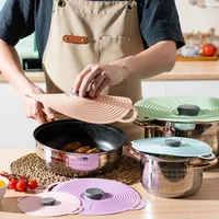 Reusable Self Sealing Lid Silicone Stretch Lids Universal Lid Silicone Bowl Pot Lid Silicone Cover Pan Cooking Food Fresh Cover 4