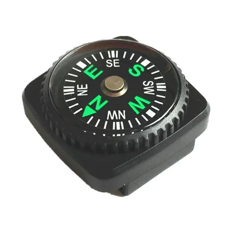 20mm Mini strap button compass for rubber sleeve strap webbing survival pocket compass outdoor travel hiking camping accessories