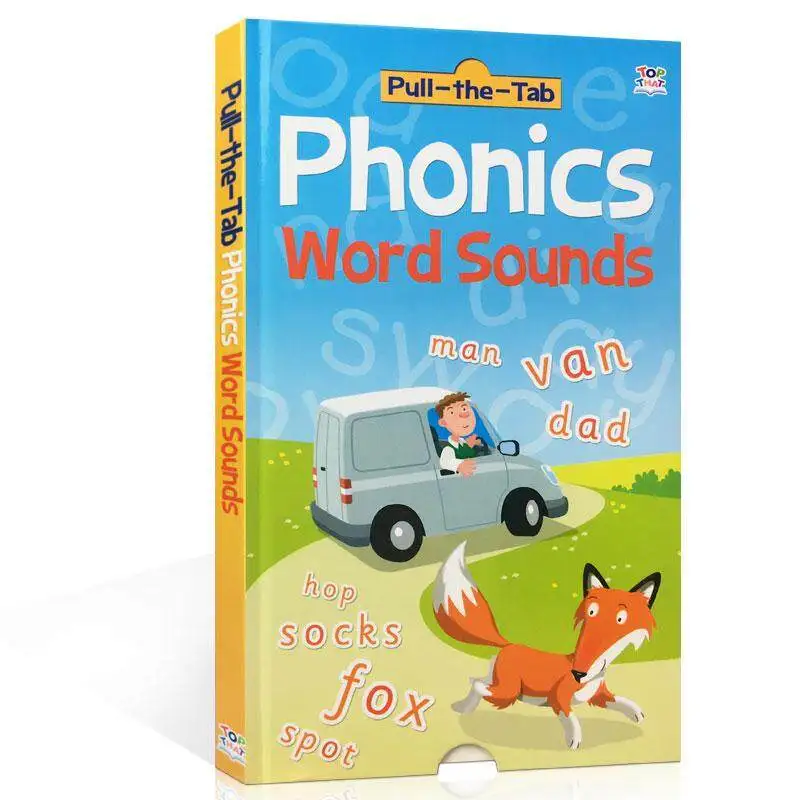 

Milu Original English Children's Pull-The-Tab - Phonics Word Sounds Board Book 1-