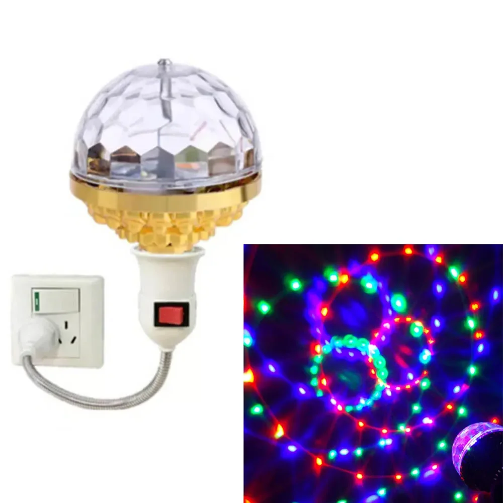 Acheter PDTO nouvelle LED ampoule Disco rotative projecteur RGB lampe de  fête à baïonnette multicolore