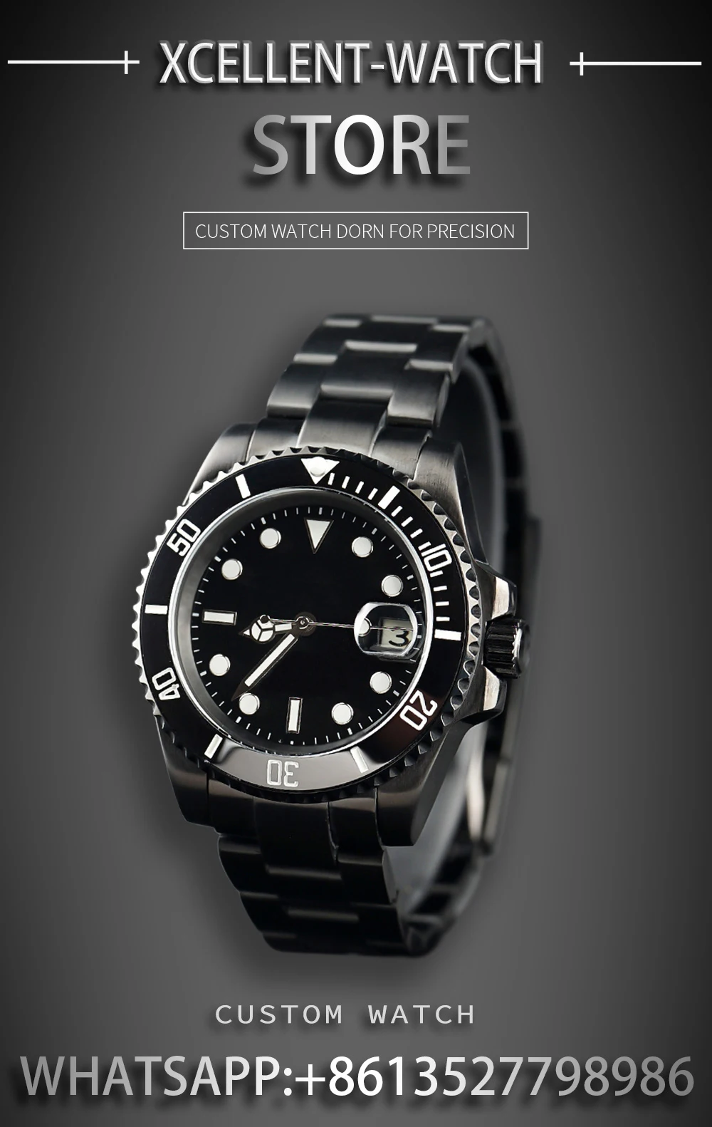 2022 Fashion New 40mm Men's Leisure Sports Sapphire Mirror Stainless Steel Material Waterproof Automatic Mechanical Watch