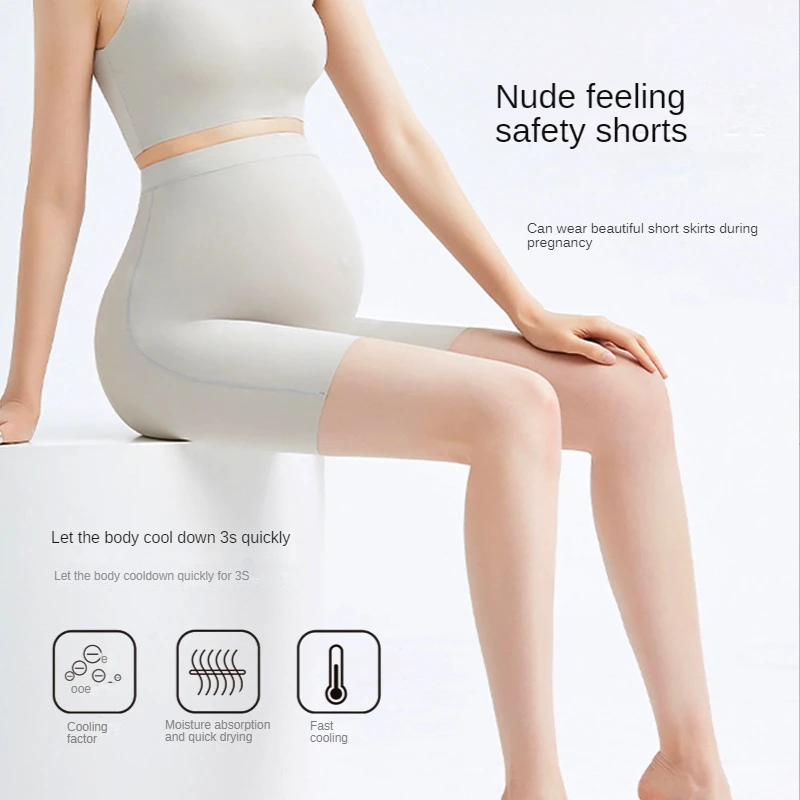 Maternity Safety Pants Thin Spring Summer Maternity Pants Shorts Leggings Three Points Pregnancy Clothes