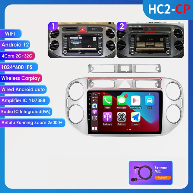 9inch 2 Din Auto Android Car Stereo Carplay for VW Volkswagen Tiguan 2006 -  2016 1 NF GPS Navigation Multimedia Player AutoRadio - AliExpress