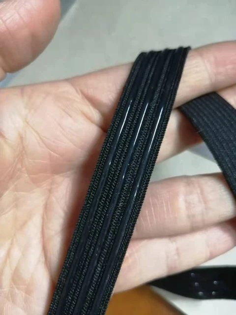 2/5/10Meters 25mm Black Elastic Band Non-slip Silicone Outdoor Belt Strap  Garment Bag Webbing DIY Sewing Clothing Accessories