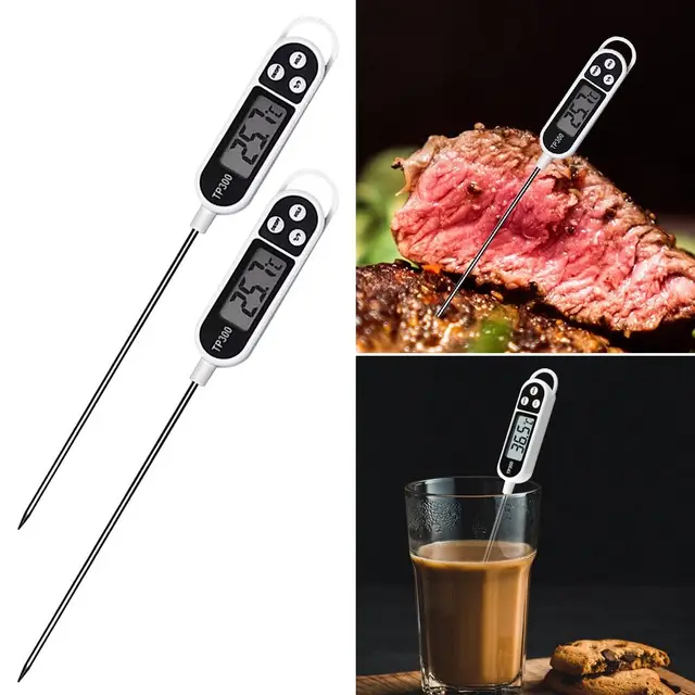 2 Db Kiváló Minőségű Digitális Élelmiszer -Hőmérő Szonda Főzés Hús Konyhai Hőmérséklet Bbq Tej Sütés Főző Kellékek