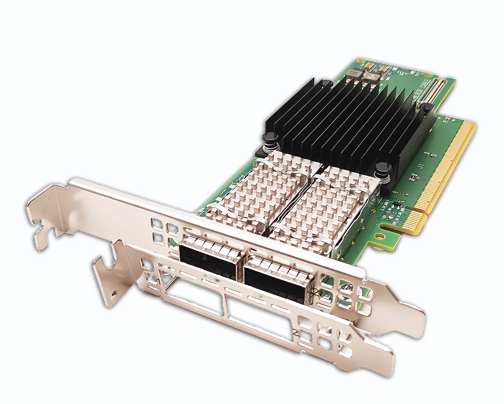 Mellanox ConnectX-6 MCX653106A-ECAT 인피니밴드 이더넷 어댑터 카드 (HDR100, EDR IB 및 100GbE), 2 * QSFP56 포트 PCIe x16, 100Gbps, 신제품