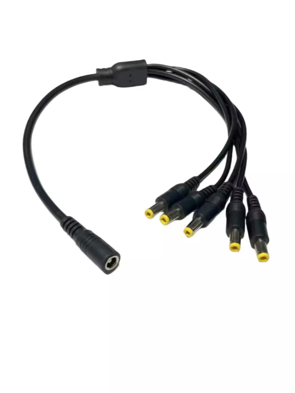 Cavo 12v Per Telecamere Splitter Alimentazione DC Per CCTV - Cavo Da Femmina A Maschio 2.1mm, 12V, 2/3/4/5/6/8 Vie, Impermeabile Cavo Splitter Sicurezza