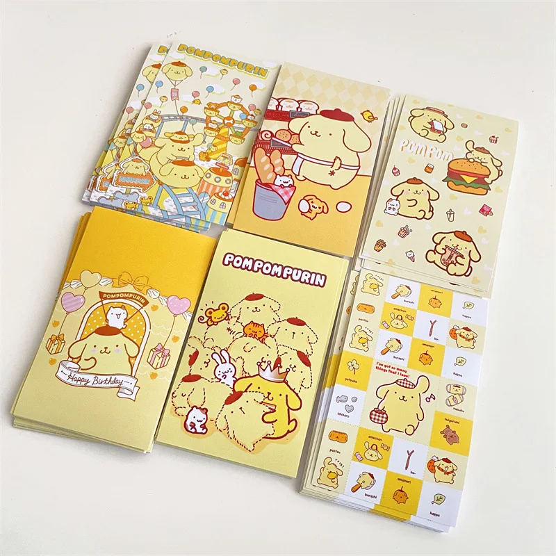 

20 шт., стикеры с помпоном Sanrio Purin