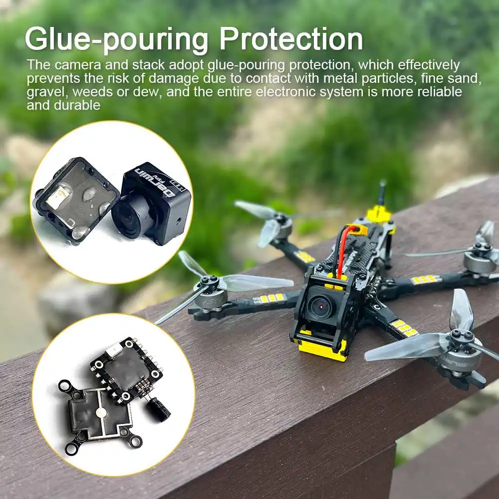 DarwinFPV BabyApe II Analog 156mm F411 FC 30A ESC 4S / 6S 3.5 Inch Freestyle FPV Racing Drone sub 250g with 600mW VTX
