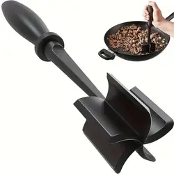 Versatile Heat-Resistant Meat Chopper and Shredder (Black)