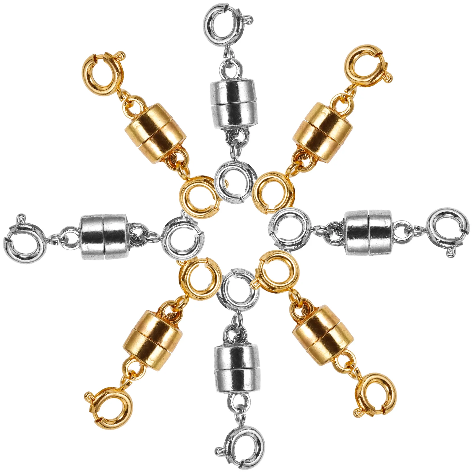 

8 Pcs Necklace Extender Jewelry DIY Clasp Magnet Connectors Bracelet Alloy Magnetic Jewlery Magnets Clasps Necklaces