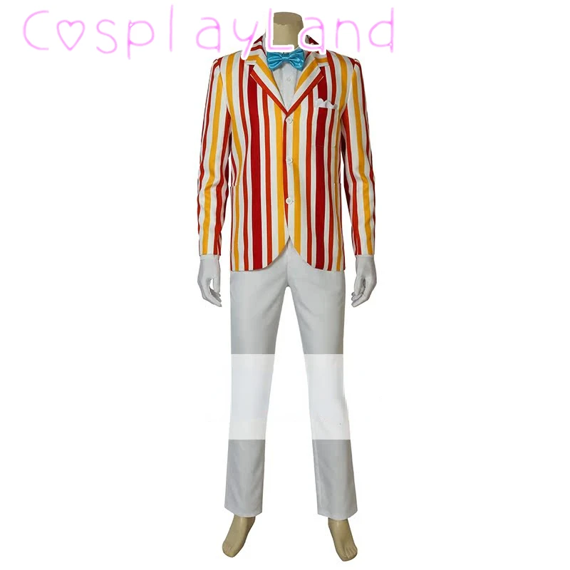 

Mary Bert Cosplay Costume Clothes Movie Character Dick Van Dyke Costumes with Hat Men Suit Halloween Carnival Party Outfit