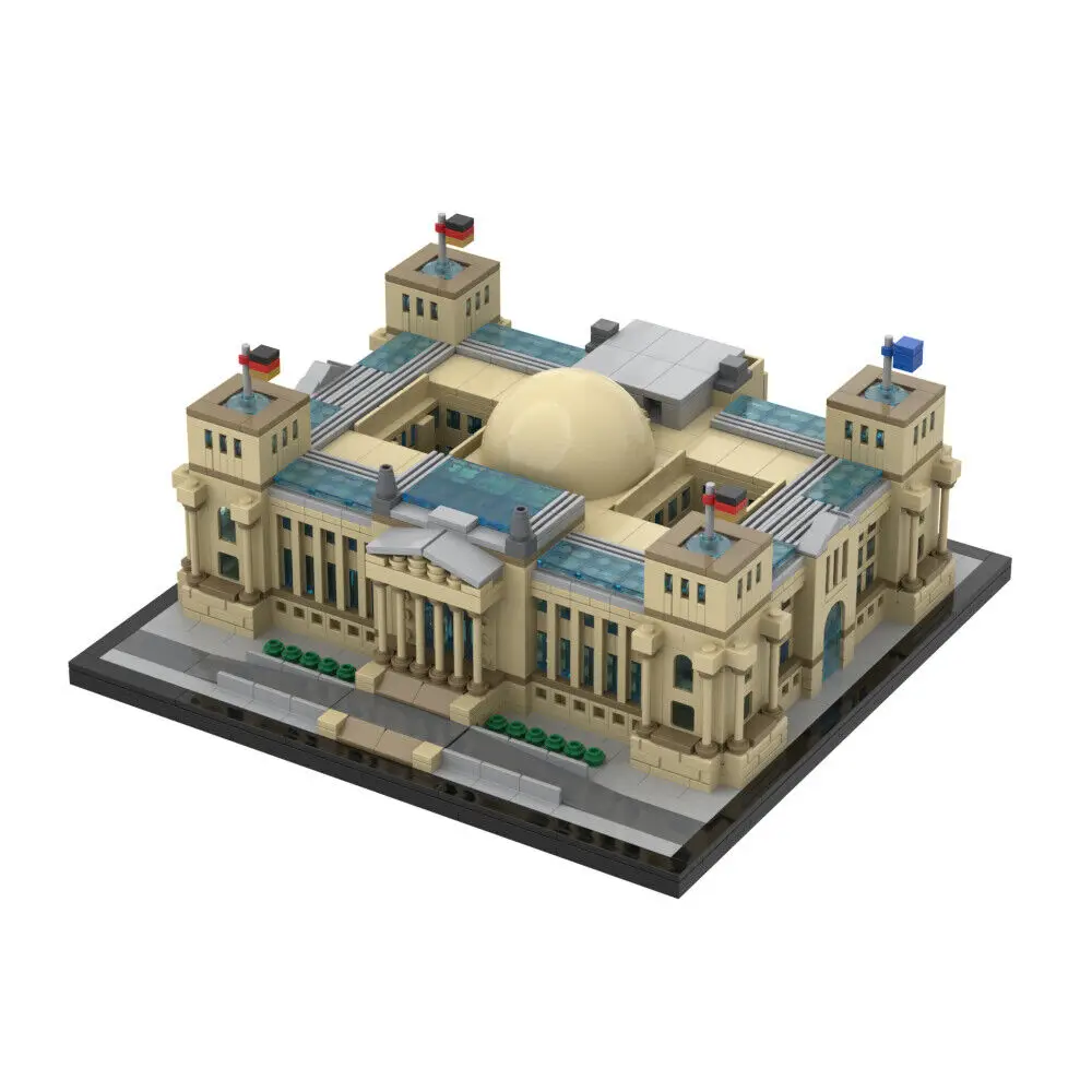 

Reichstag - Berlin Modular Building with Interior 2361 Pieces MOC Build