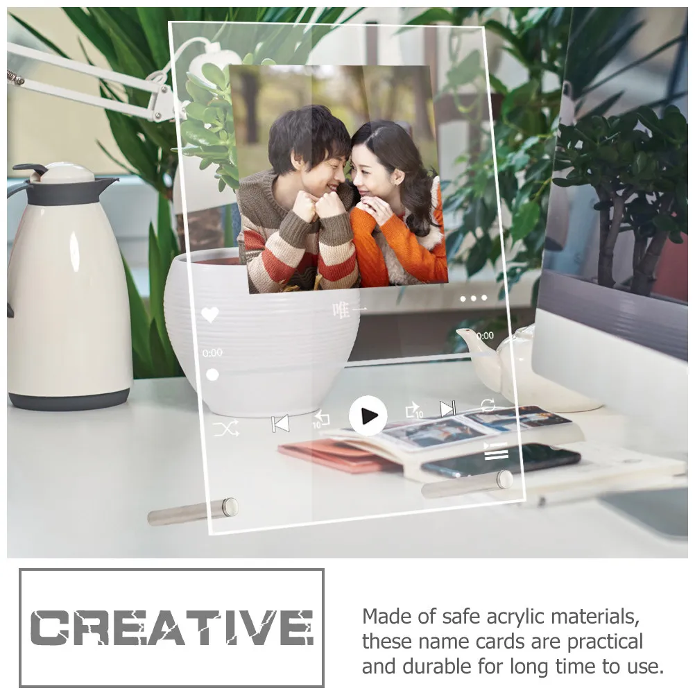 1 세트 아크릴 테이블 번호 표시판 투명 웨딩 좌석 카드 홀더 파티 연회 리셉션 테이블 번호 스탠드
