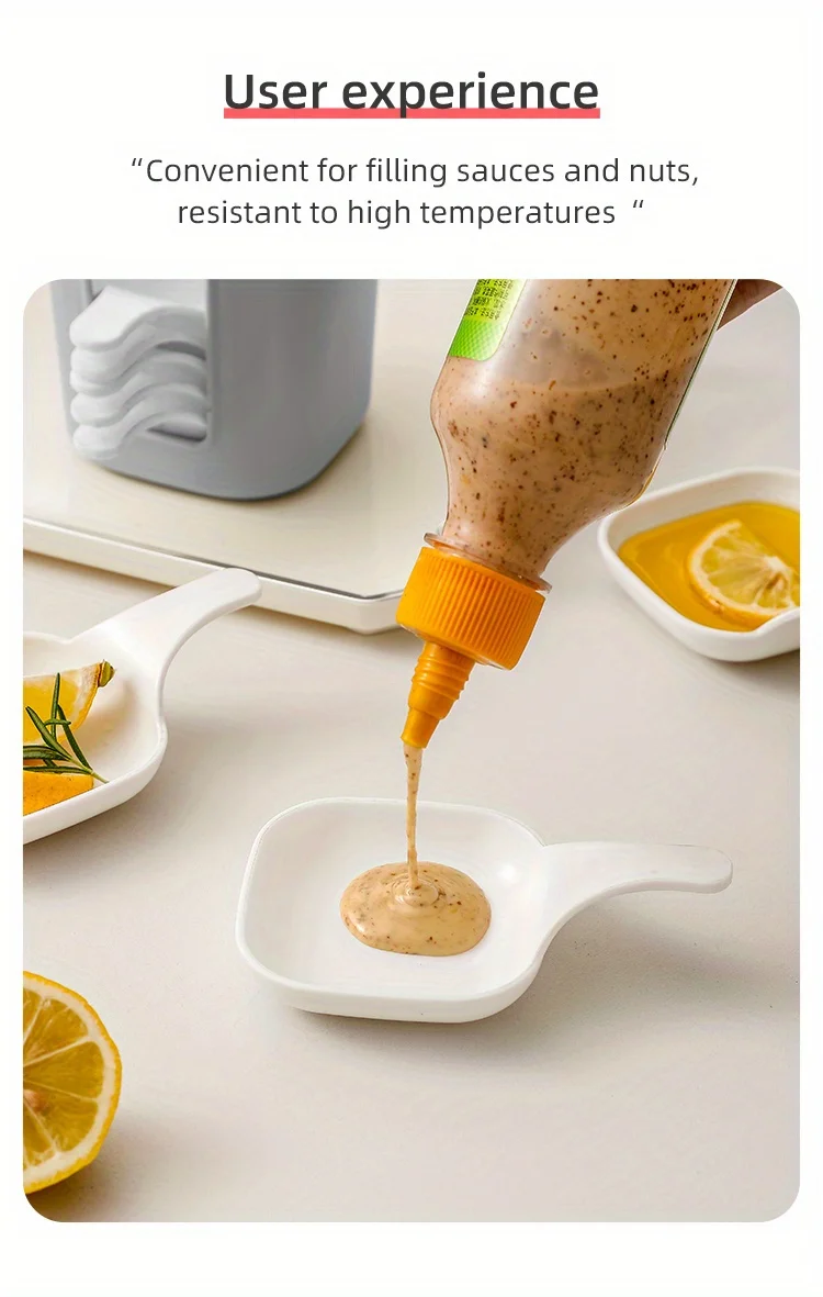 Description Picture 3 of item1set Sauce Dish,Food Sauce Dish, Dipping Dish Set,Food Storage and Container,Steak Sauce Plate,Seasoning Dish, Cheese Sauce Bowl