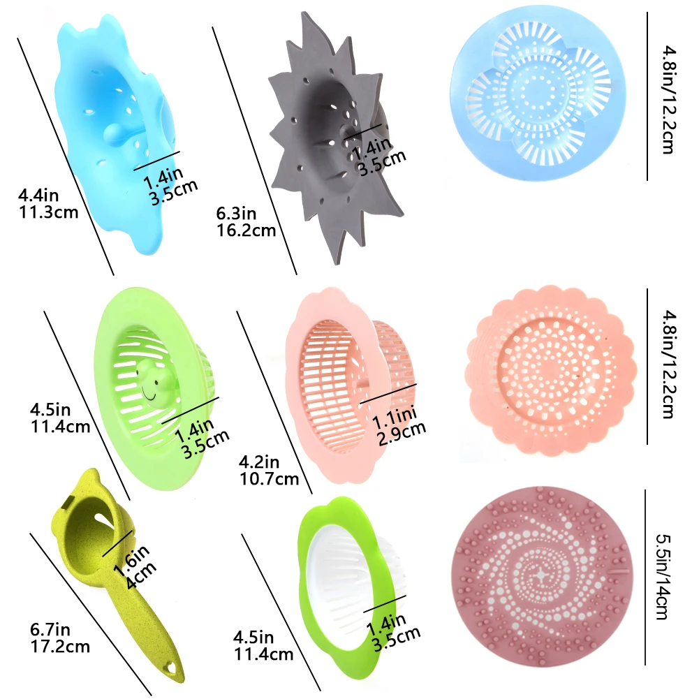 11pcs Pouring Strainers Plastic Silicone Strainer Flower Drain Basket for Pouring Acrylic Paint Creating Unique Pattern Design