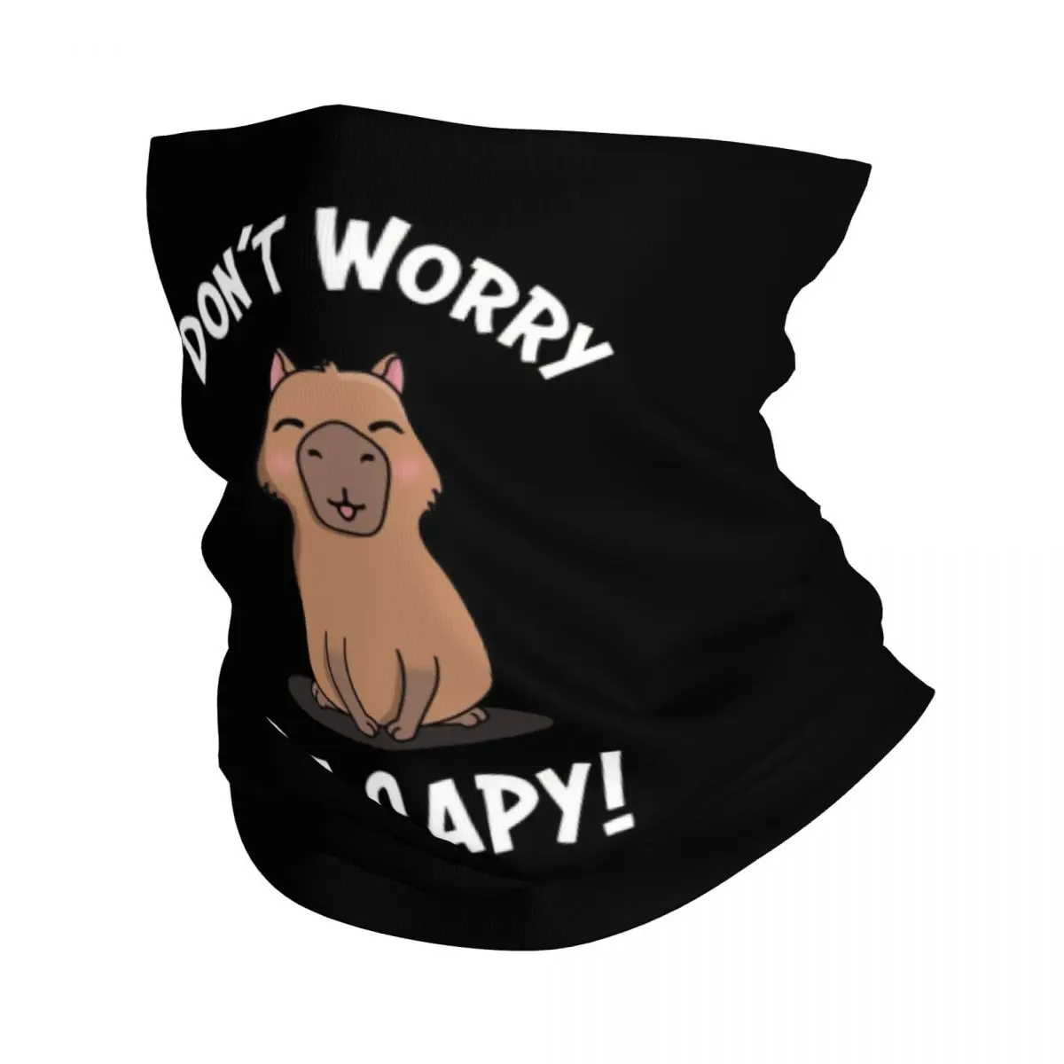 

Animal Capy Bandana Neck Gaiter Printed Capybara Mask Scarf Multi-use Face Mask Fishing for Men Women Adult Winter