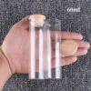 12 pieces/lot 10ml 15ml 20ml 25ml 30ml 40ml 45ml 50ml 60ml Glass Bottles with Solid Wood Caps Spice Jars Vessels DIY Art Crafts 4
