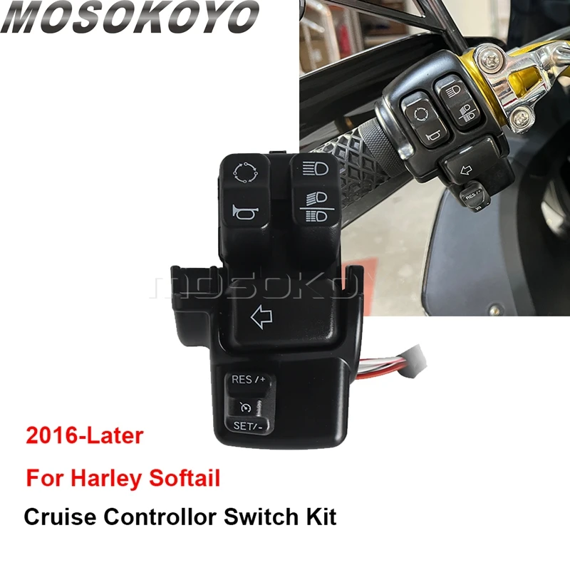 Motorcycle Cruise Control Kit For Harley Softail FLHCS Low Rider