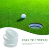 5PCS 110mm Golf Putting Green Hole Cup Rings Training Aid Outdoor Golf White PP Plastic Putting Cup Rings Sports Equipments 3