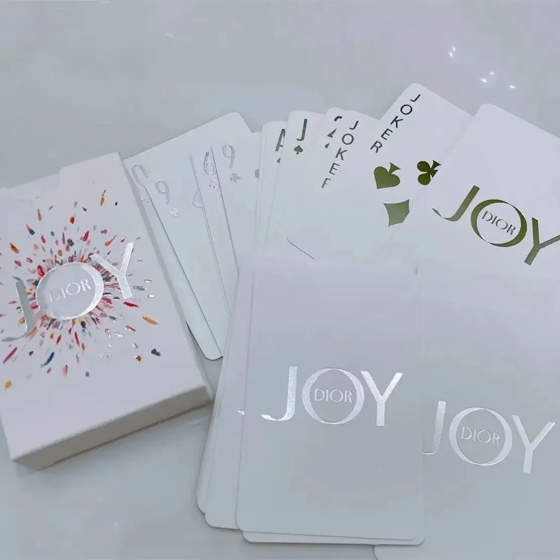 Playing Cards Cute Limited Edition Luminous White Rose Party Toys for Girls playing cards,plastic playing cards