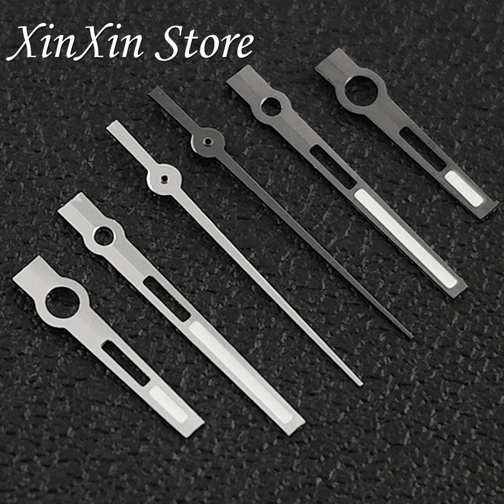 High Quality NH35 Hollow Out Pointers C3 Luminous Watch Hands For NH34 NH35 NH36 4R 7S NH38 Movement For Sky-Dweller Watch Hands