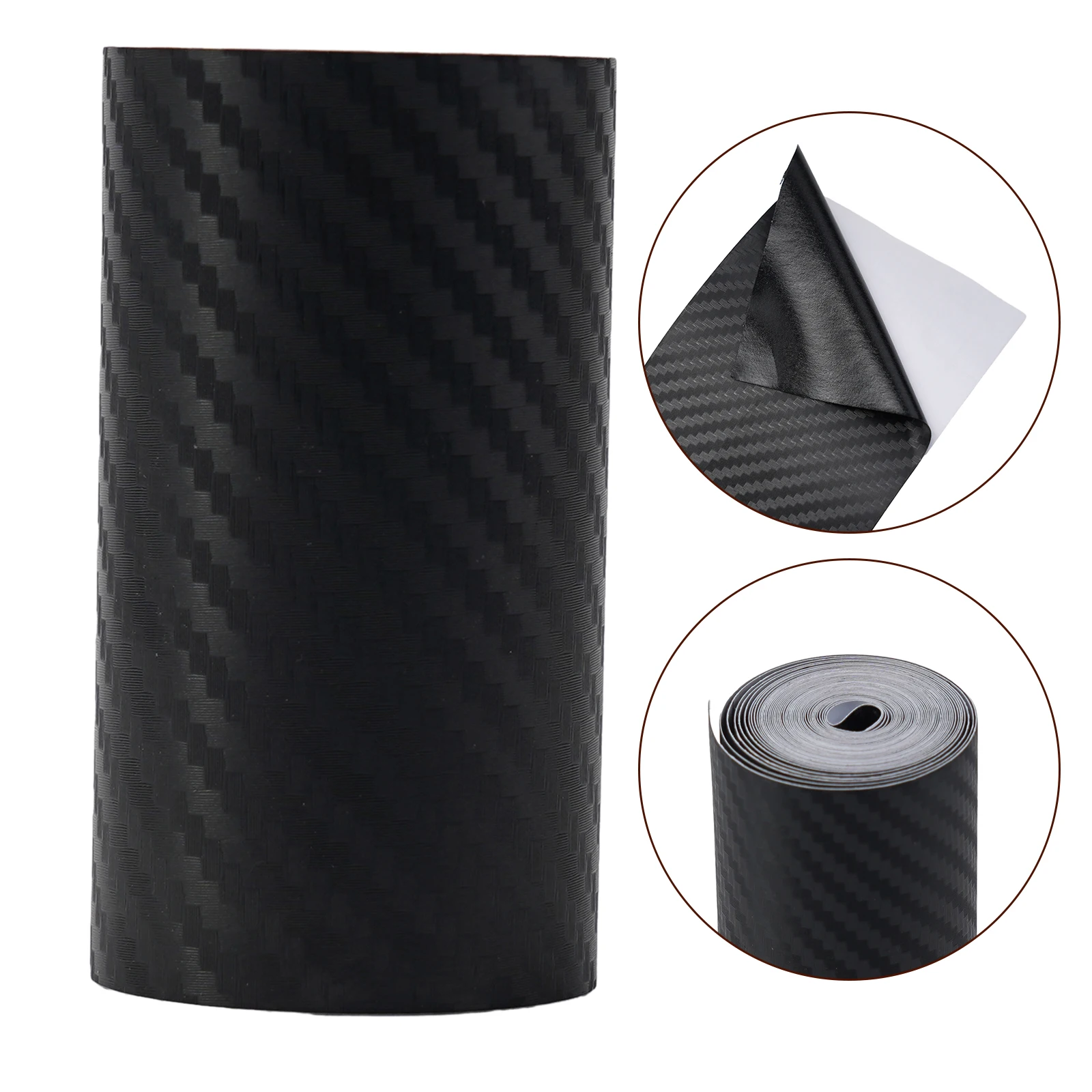 

3/5/7CM*3M Universal Carbon Fiber Protector Strip Sticker Auto Bumper Door Sill Protection Anti-stepping Car Decoration Tape