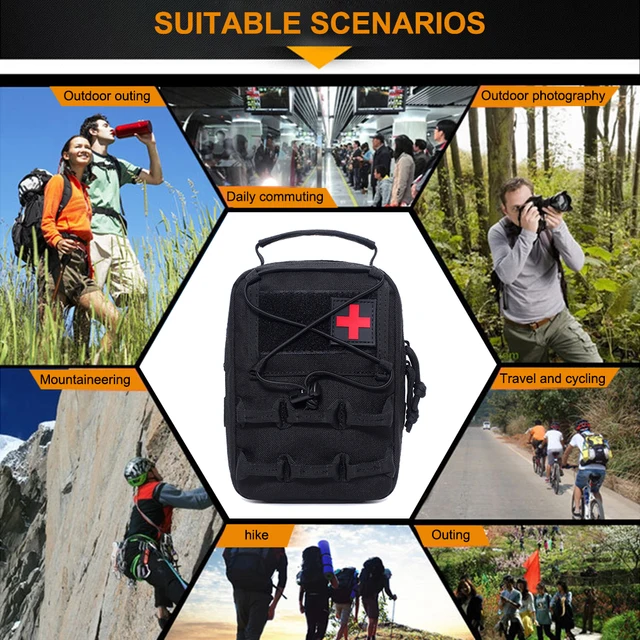 Kit de supervivencia al aire libre, mochila táctica de prevención de  accidentes, 72 horas, 36 horas de prevención - AliExpress