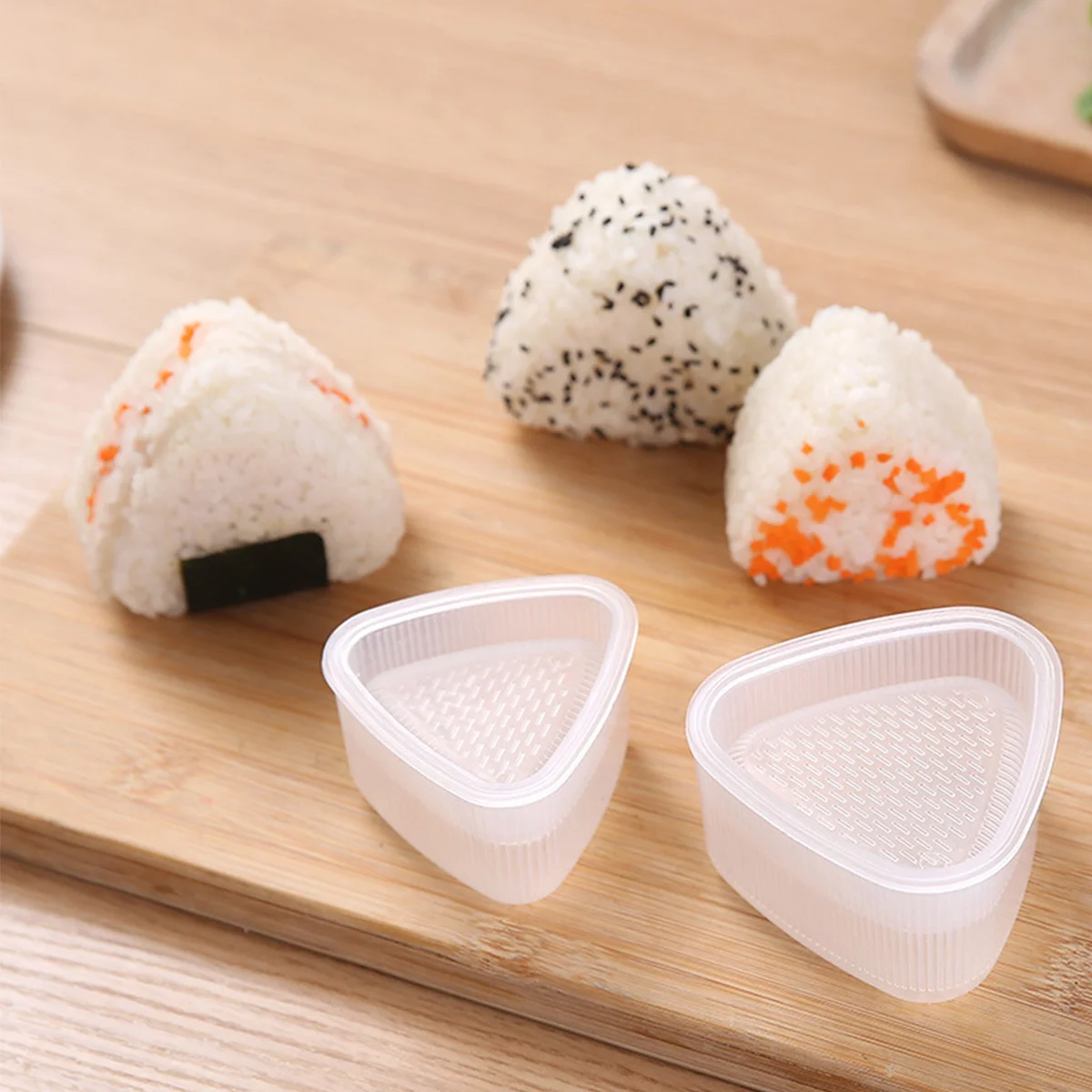 1/2PCS Triangle Rice Ball Molds Press Sushi Maker Triangle Mould Japanese Onigiri Rice Ball Bento Gadget Kitchen Accessories rice ball mold