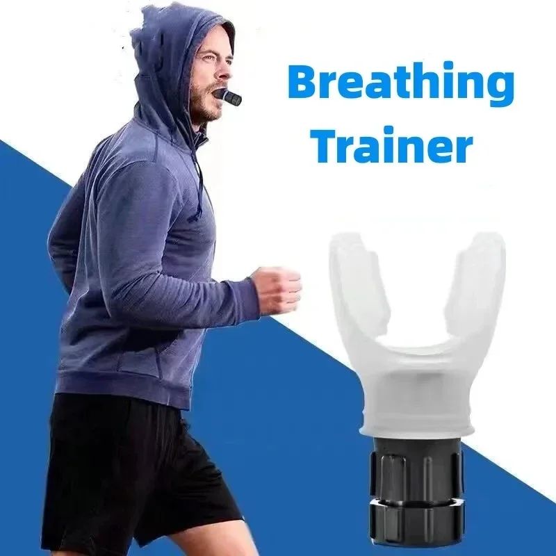 Lung Face Mouthpiece Respirator Breathing Exercise Device Respiratory Muscle Trainer Breathing Trainer Easy to Clean