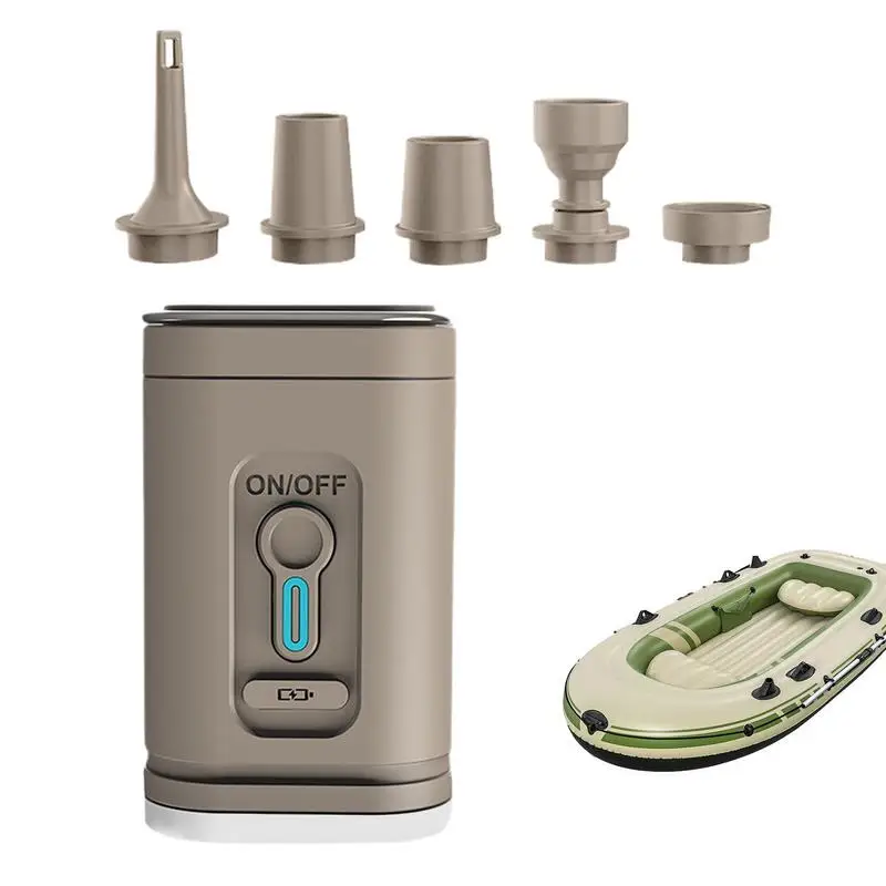 

Беспроводной воздушный насос, Электрический мини-насос для кемпинга, с пятью насадками