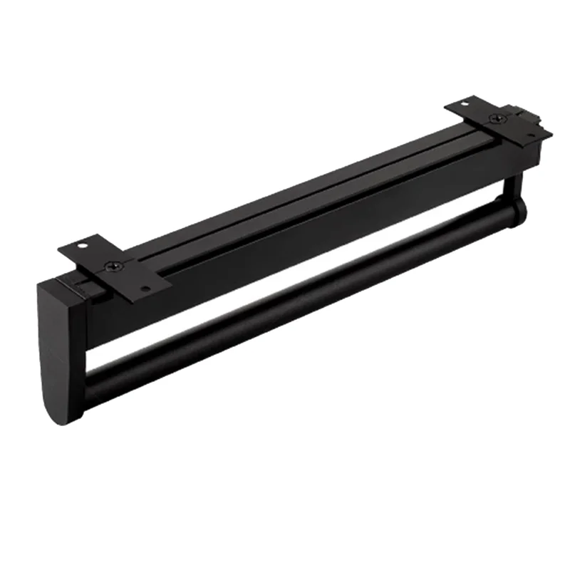 Telescopic Clothes Rod Closet Pants Rack Top Mounted Vertical Pull-Out Wardrobe Crossbar Hanger 3