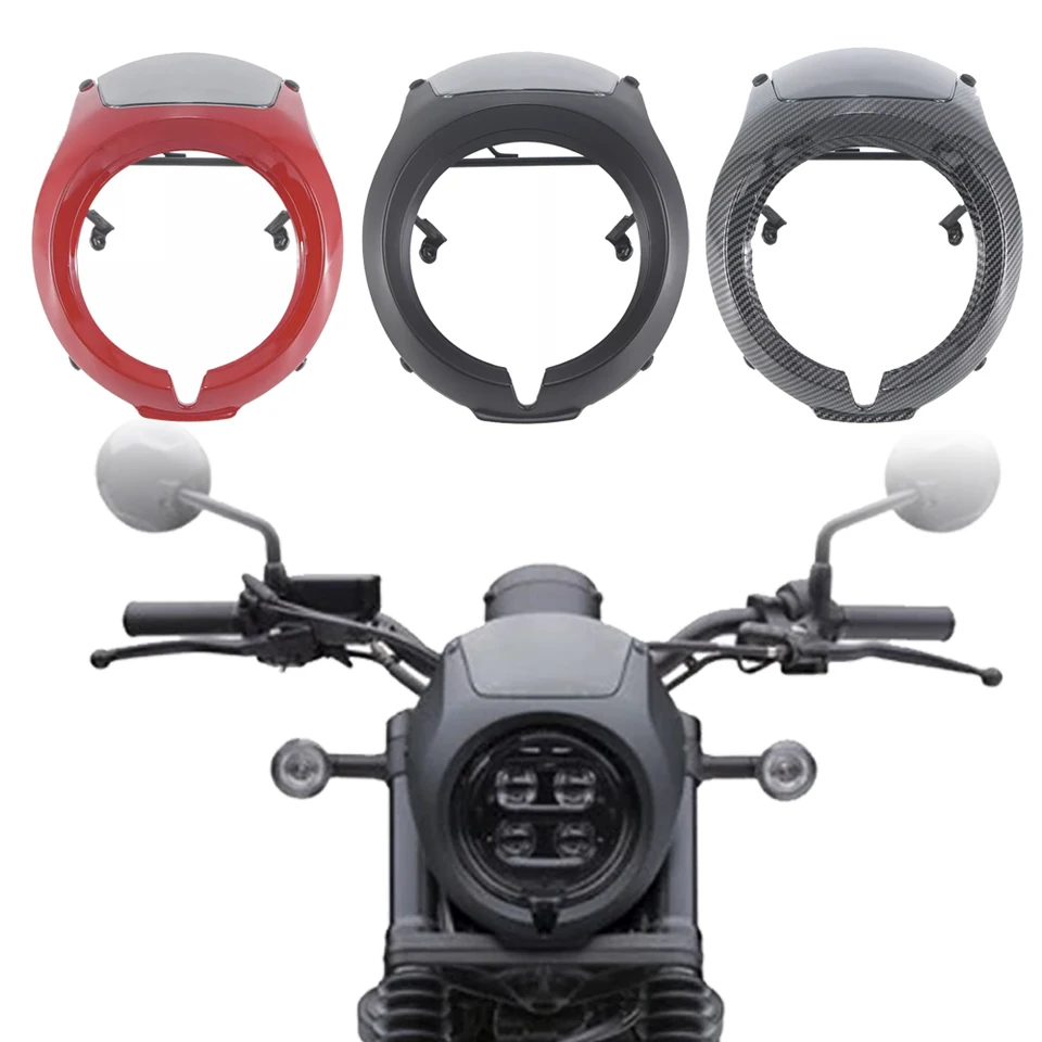 TaTonCycle Windschutzscheibe Für Honda Rebel CMX 500/300 - Schwarz