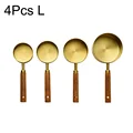 4Pcs Gold L
