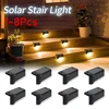 LED Solar Staircase Light Waterproof Passage Patio Courtyard Guardrail Step Lamp for Outdoor Garden Borders Terrace Fence Light 1
