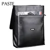 Simple Men Backpack Genuine Cow Leather Bagpack Business 15.6 Inch Laptop Computer Back Pack College Student School Bag Black 3