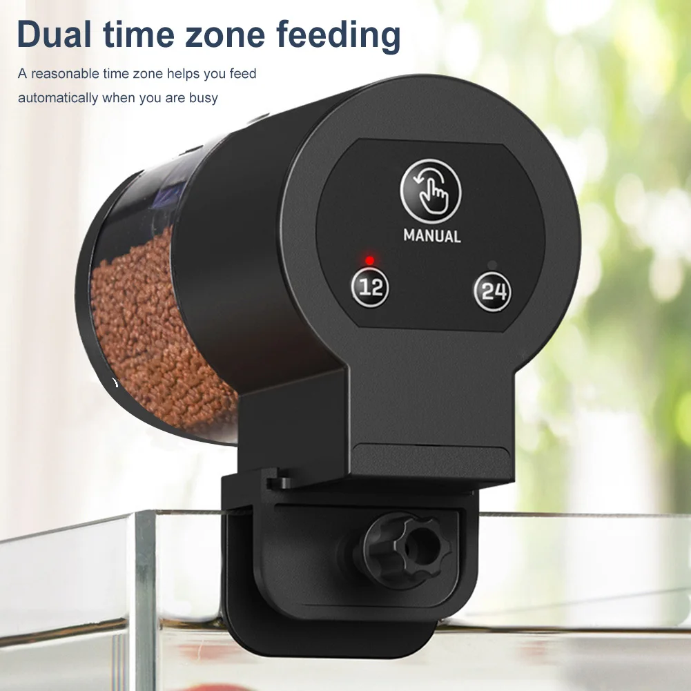 Automatic Fish Tank Feeder Large Capacity Timer Fish Food Dispenser 100Ml Aquarium Goldfish Feeder for Aquarium and Turtle Tank