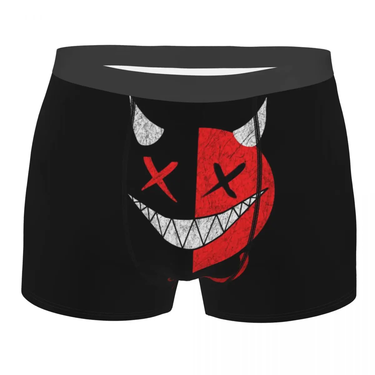 Monster Face Men Underpants, Highly Breathable printing High Quality Birthday Gifts