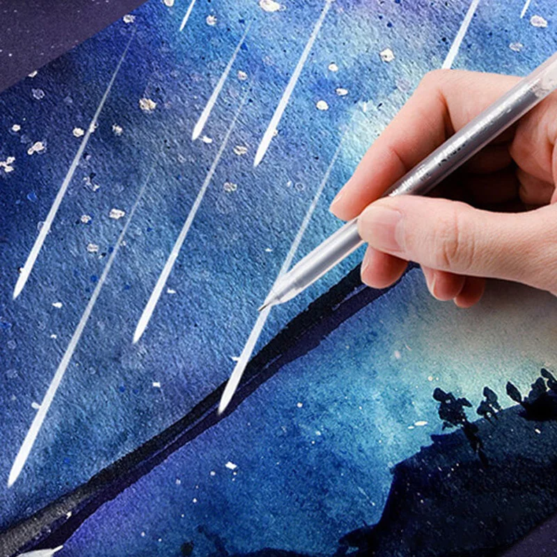 Creative White Ink Gel Pen 0.6mm Highlight Marker Pen 3 Pieces/Set for Student Stationery Drawing Art Writing School Supplies