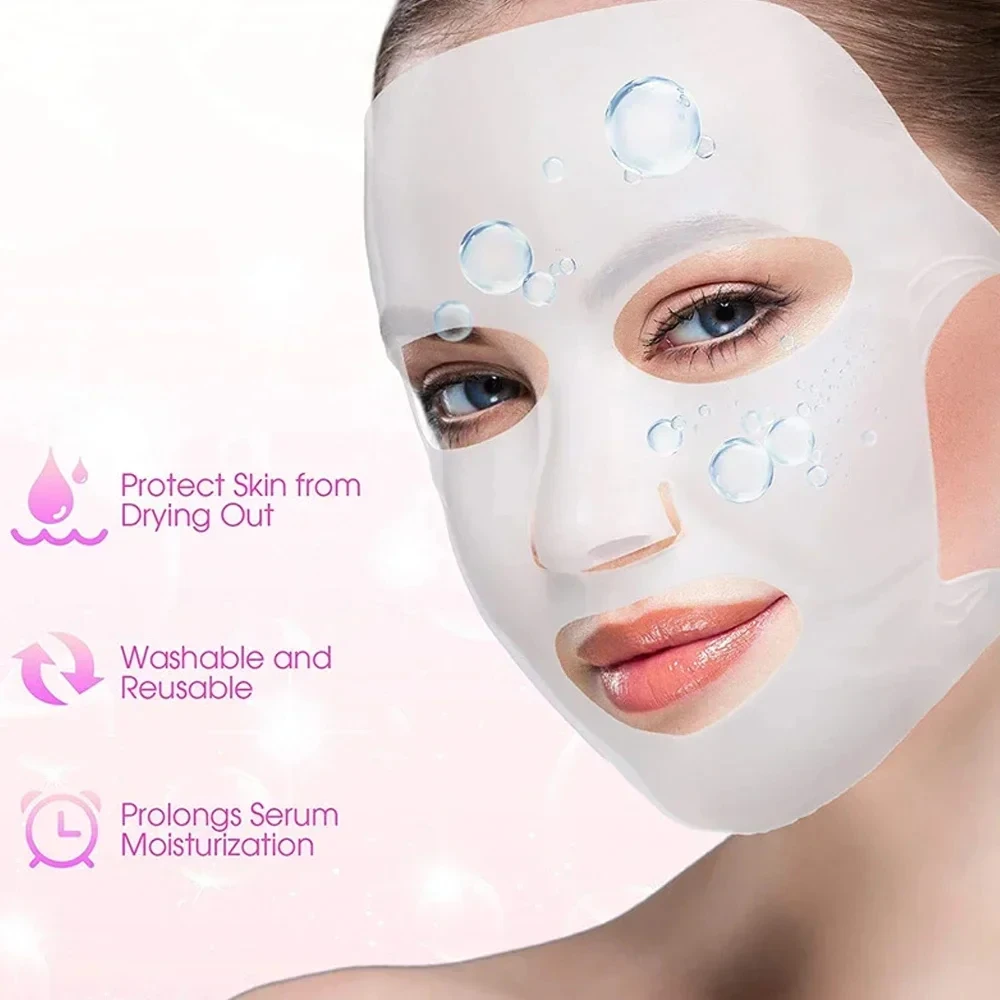 Reusable Silicone Facial Mask Cover for Moisturising and Anti Evaporation