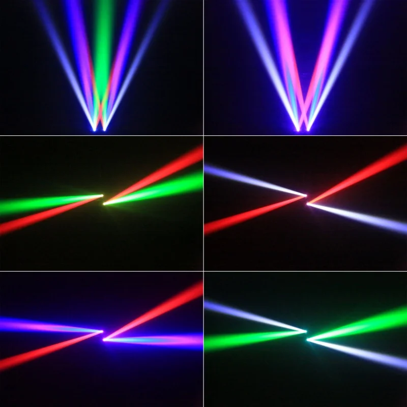 LED 60W Two-armed Stage Light RGBW 4IN1 Full Color Beam Rotating Moving Head Lig