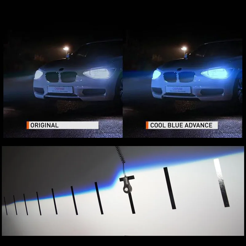 OSRAM HID D3S D1S D2S D4S CBA Xenon Super White Car Headlight High / Low Beam Original 6000K 12V Cool Blue Advance (2 Pcs)