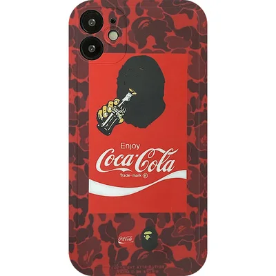 Камуфляжный чехол для телефона бренда Coca-Cola ape tide iphone 8 7 11 12 pro plus promax xr X XS |