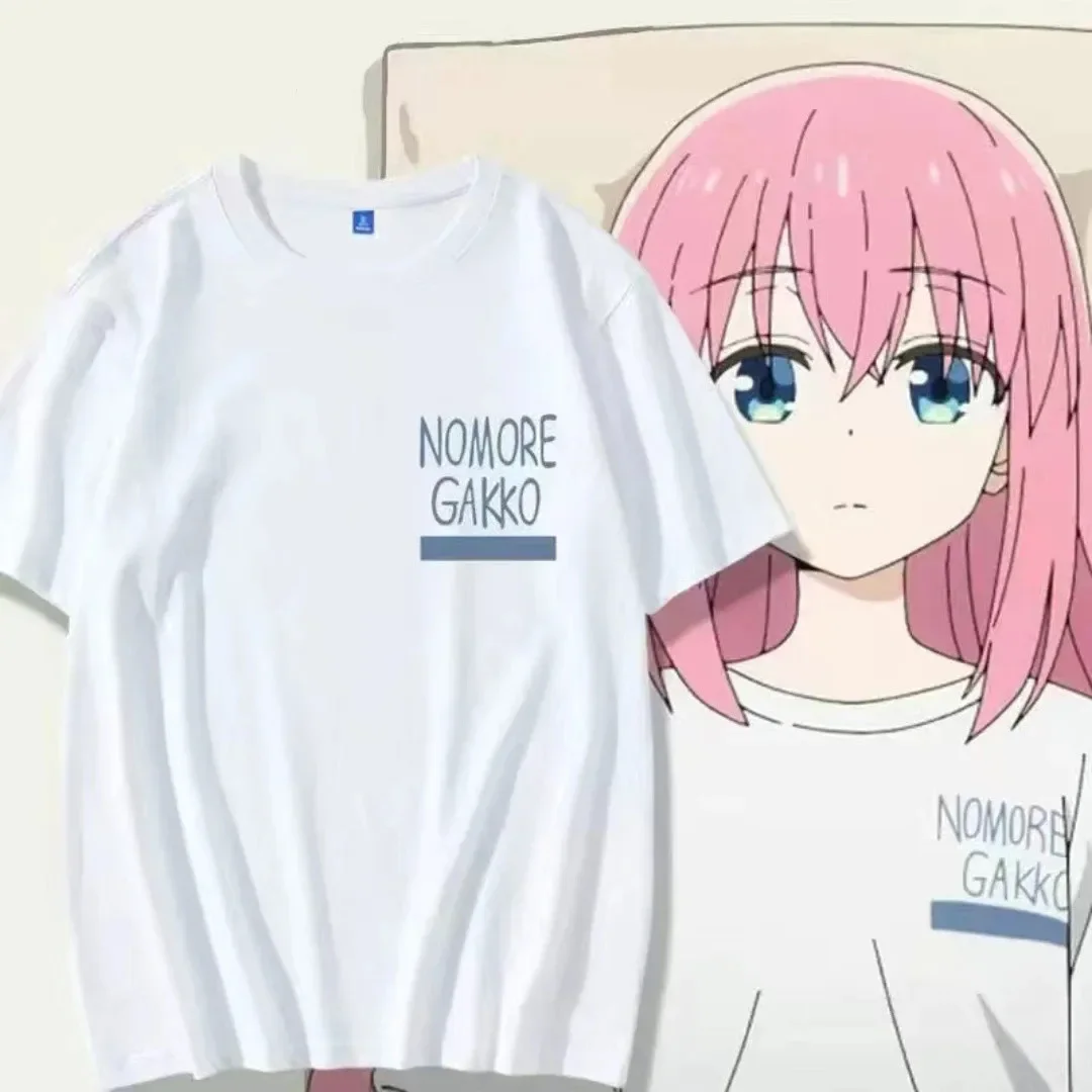 New Anime BOCCHI THE ROCK! Hitori Bocchi T-shirt Women Funny T Shirt Kawaii Cartoon Unixex Tshirt Gothic Y2k Clothing Female