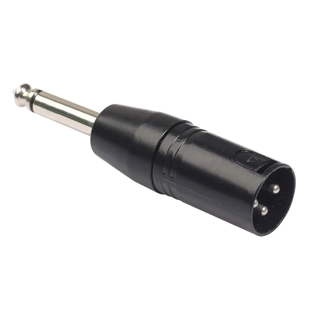 6.35mm Mono Male to XLR 3Pin Male Audio Plug Converter Adapter Connector for Headphone Microphone Power Amplifier Guitar