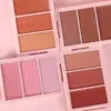 3 in 1 Waterproof Eyeshadow Highlight Bronzer Cheek Blush Palette 6