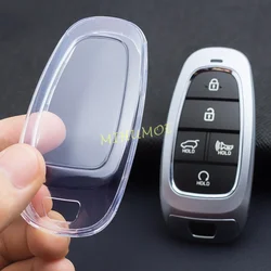 Black Transparent Car Key Fob Cover and Keychain Holder Protector (1x Key Case (Clear))