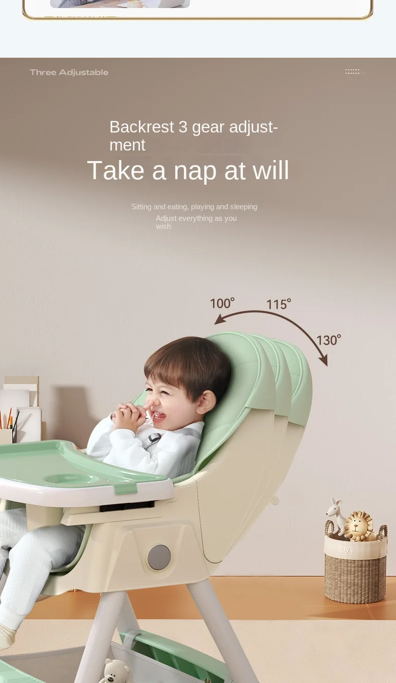 Chaise haute transat bébé avec balancelle et roulette évolutive - Kidilo
